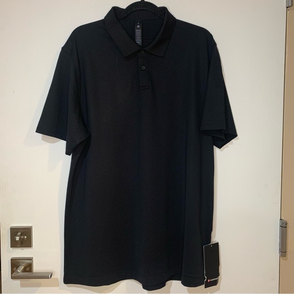 Lululemon Athletica Men’s NWT XXL Pique Classic Shirt Sleeve Polo.Black